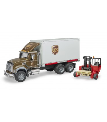 MACK Granite camion UPS portacontainer con muletto 