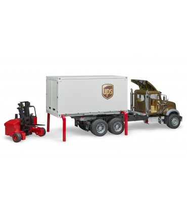 MACK Granite camion UPS portacontainer con muletto 