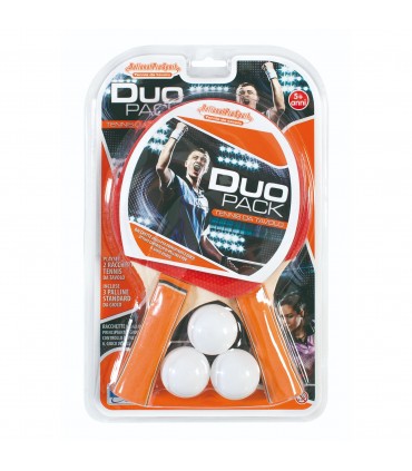 2 racchette da ping pong + 3 palline