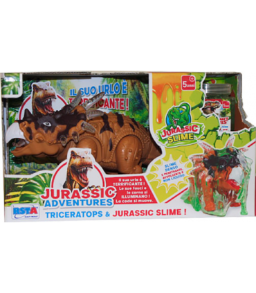 Stiracosauro con slime jurassico