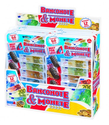Banconote & monete - playset 60 pezzi