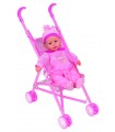 Pupobello - bambola 40 cm con passeggino