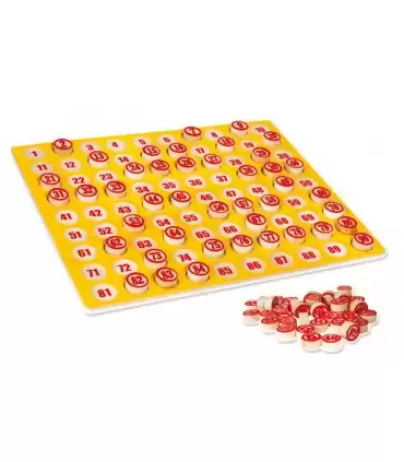 Tombola tabellone in legno 48 cartelle
