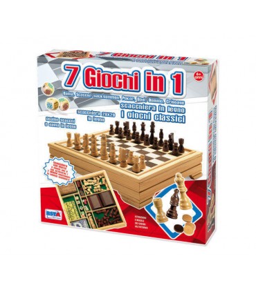 Scacchiera 7 Giochi in 1 Scacchi Dama