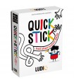 Ludic Quick Stick - Gioco di Memoria e Osservazione per Famiglie, 24 Bastoncini Colorati, 55 Carte, Divertimento per Tutti!