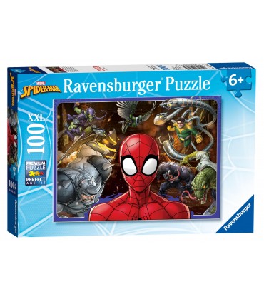 Puzzle da 100 Pezzi XXL - Spider-Man e Nemici