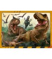 4 Puzzle da 100 Pezzi - Jurassic World