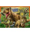 4 Puzzle da 100 Pezzi - Jurassic World