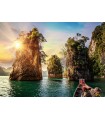 Puzzle da 1000 Pezzi - Foto & Paesaggi: Rocce di Cheow Lan, Thailandia