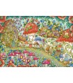 Puzzle da 1000 Pezzi - Case di Fiori e Funghi