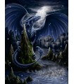 Puzzle da 1500 Pezzi L Oscuro Drago Blu