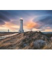 Puzzle da 1500 Pezzi Cielo Magico Sopra il Faro Akranes Islanda