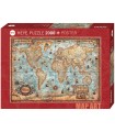Puzzle da 2000 Pezzi - The World NSF, Map Art