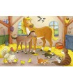2 Puzzle da 12 Pezzi - Famiglie Animali