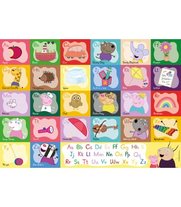 Puzzle da 30 Pezzi - Gigante da Pavimento: Peppa Pig Alphabet