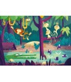 2 Puzzle da 24 Pezzi Puzzle & Play - Spedizione nella Giungla