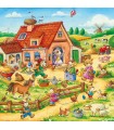 3 Puzzle da 49 Pezzi - Vacanze in Campagna