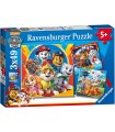 3 Puzzle da 49 Pezzi - Paw Patrol