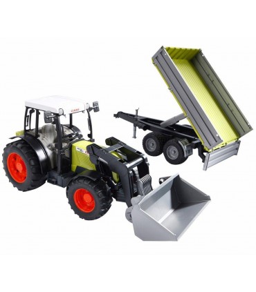 Trattore Claas Nectis 267 F con Benna e Rimorchio
