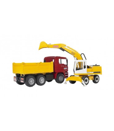 Camion MAN TGA con Scavatrice Liebherr