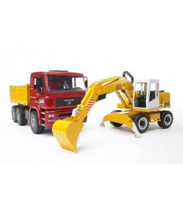 Camion MAN TGA con Scavatrice Liebherr
