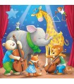 3 Puzzle da 49 Pezzi - Animali in Scena