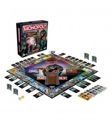 Monopoly Jurassic Park - Gioco da Tavolo Strategico per 2-6 Giocatori, 8 Anni, 90 Minuti di Divertimento tra Dinosauri!