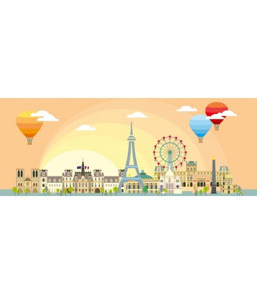 Puzzle da 1000 Pezzi Panorama - Un Giorno a Parigi