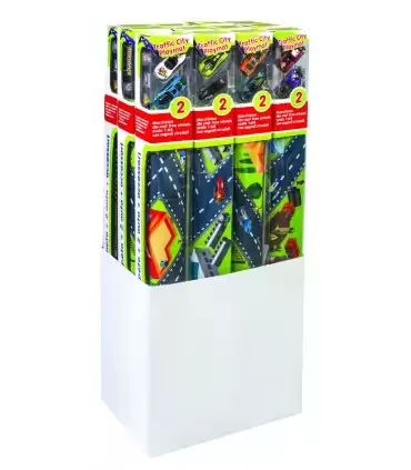 TAPPETO TRAFFIC CITY 2 AUTO 3 ASS.MISURA TAPPETO80X70 CM