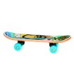Skateboard legno 43x13 cm - 2 disegni assortiti