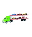 Camion bisarca con 6 auto motor racer asst.