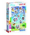 Puzzle da 60 pezzi Supercolor Disney Classic