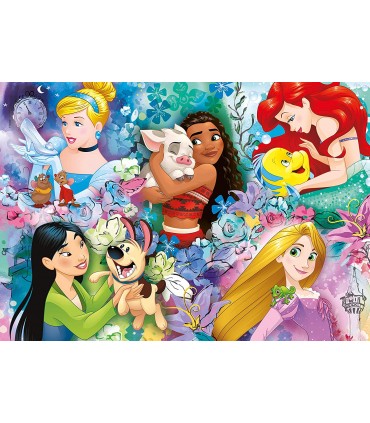 Puzzle da 60 pezzi Supercolor Principesse Disney