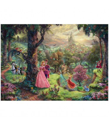 Puzzle da 1000 Pezzi - Thomas Kinkade: La Bella Addormentata nel Bosco