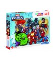 Puzzle da 60 pezzi Maxi Supercolor Marvel Super Hero Adventures