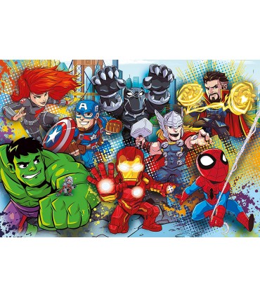 Puzzle da 60 pezzi Maxi Supercolor Marvel Super Hero Adventures