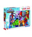 Puzzle da 24 Pezzi Maxi Supercolor Marvel Super Hero Adventures