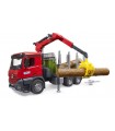  MB Arocs Camion Trasporto 3 Tronchi con Gru