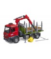  MB Arocs Camion Trasporto 3 Tronchi con Gru