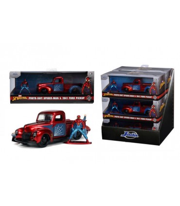 Marvel Spider Man 1941 Pick Up Scala 1 32 Diecast con Personaggio