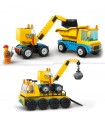 City - Camion da Cantiere e Gru con Palla da Demolizione