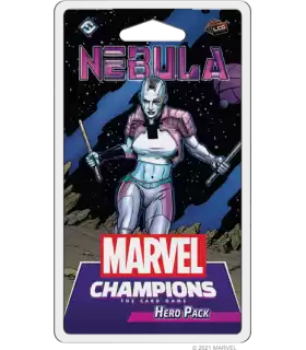 Marvel Champions LCG - Nebula: Espansione Eroe Spaziale, 15 Carte Uniche, Mazzo Justice, Gioco Cooperativo 1-4 Giocatori, Asmode