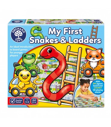 My First Snakes & Ladders - Gioco da Tavolo per Bambini 3-6 Anni | Apprendimento e Divertimento con Orchard Toys