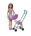 Barbie Skipper Babysitter Original Playset Passeggiata e Bebe Capelli Rossi