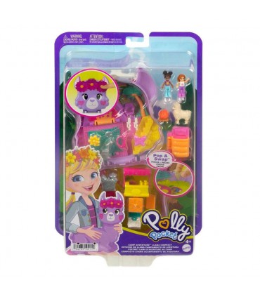 Polly Pocket Cofanetto Lama Avventura in Campeggio