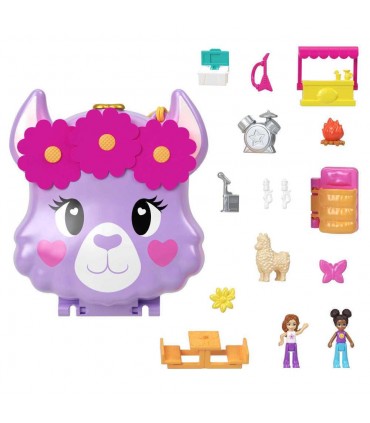 Polly Pocket Cofanetto Lama Avventura in Campeggio