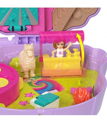 Polly Pocket Cofanetto Lama Avventura in Campeggio