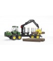 John Deere 1210E Forwarder per Trasporto Tronchi con Braccio Meccanico  