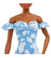 Barbie Fashionistas Capelli Raccolti e Abito Jeans Sbiancato