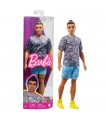 Ken Fashionistas T Shirt Paisley e Capelli Raccolti